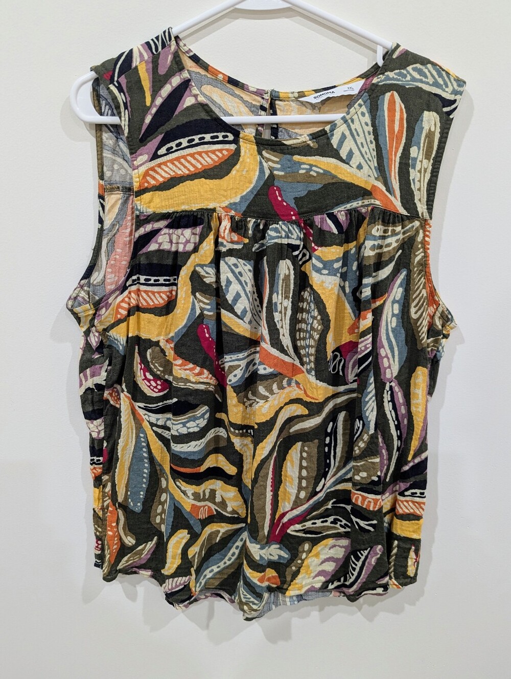 Sleeveless Printed Women's Top - Multicolor by Sonoma